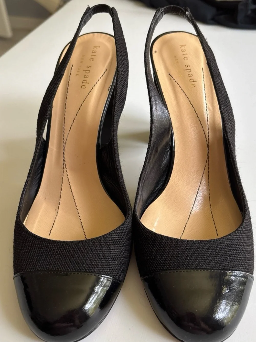 kate spade Black Slingback Heels